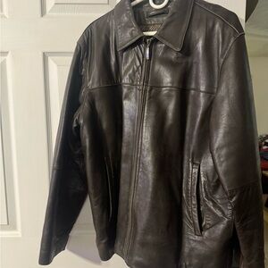 Lamb Skin Leather Brown Liz Claiborne Jacket